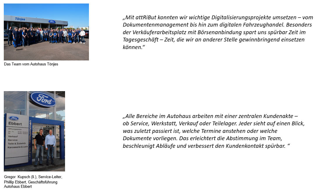 DMS für Ford Händler - KfzPilot von attRiBut
